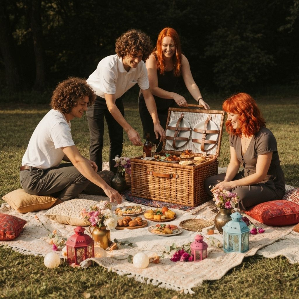 Equipo de Picnic Art preparando una experiencia